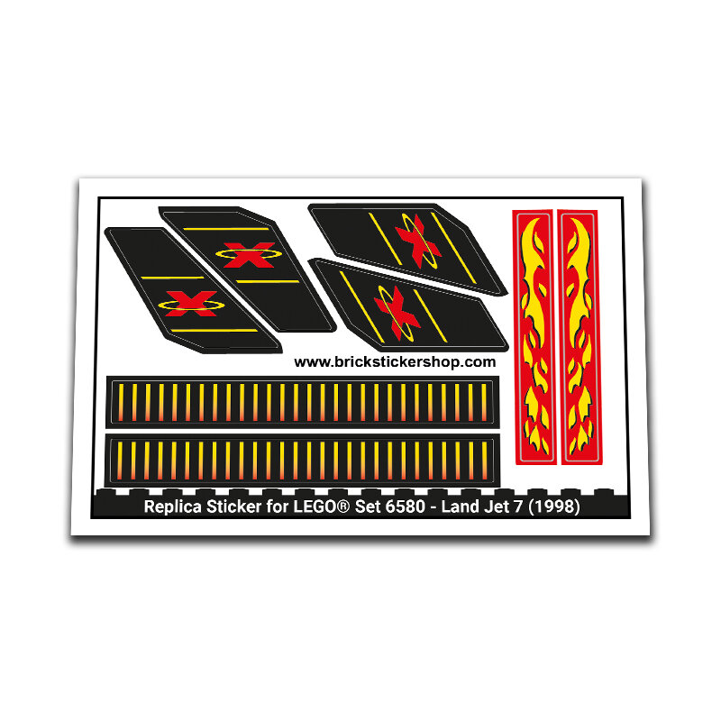 Replica Sticker voor Set 6580 - Land Jet 7