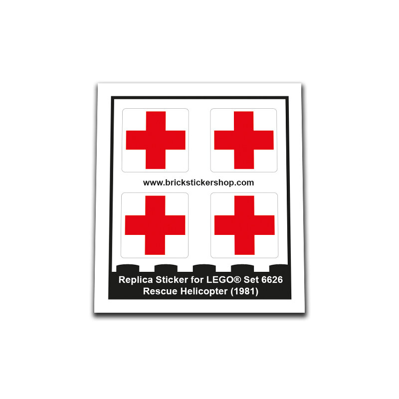 Replacement Sticker for Set 6626 - Rescue Helicopter