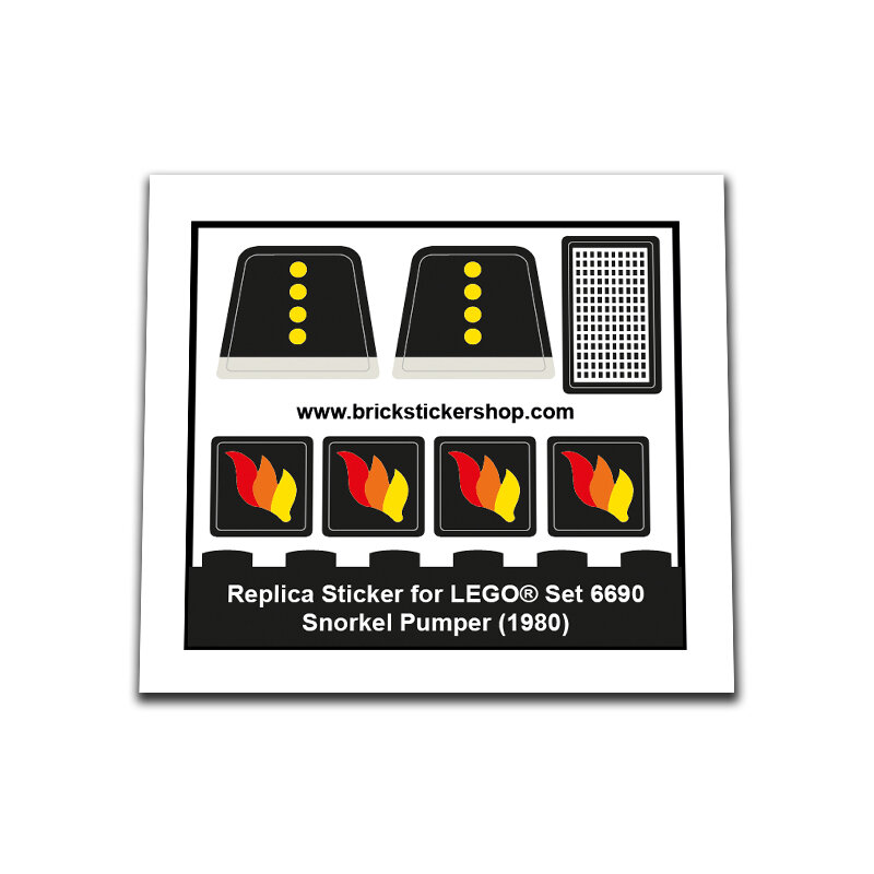 Replacement Sticker for Set 6690 - Snorkel Pumper