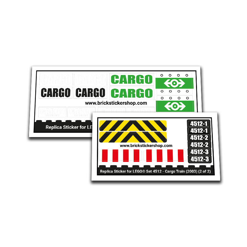 Replacement Sticker for Set 4512 - Cargo Train