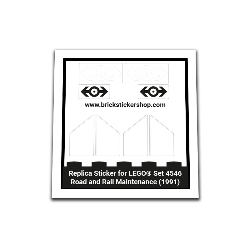 Replacement Sticker for Set 4546 - Road and Rail Maintenance