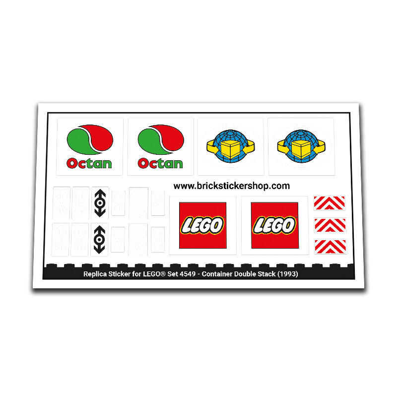 Replica Sticker voor Set 4549 - Container Double Stack