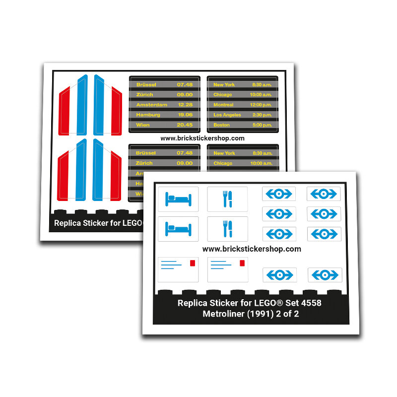 Replacement Sticker for Set 4558 - Metroliner (EU and US)