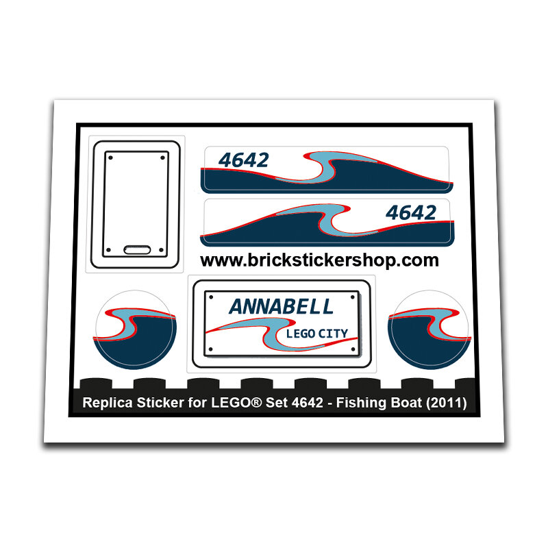 Replacement Sticker for Set 4642 - Fishing Boat