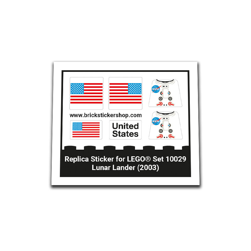 Replacement Sticker for Set 10029 - Lunar Lander