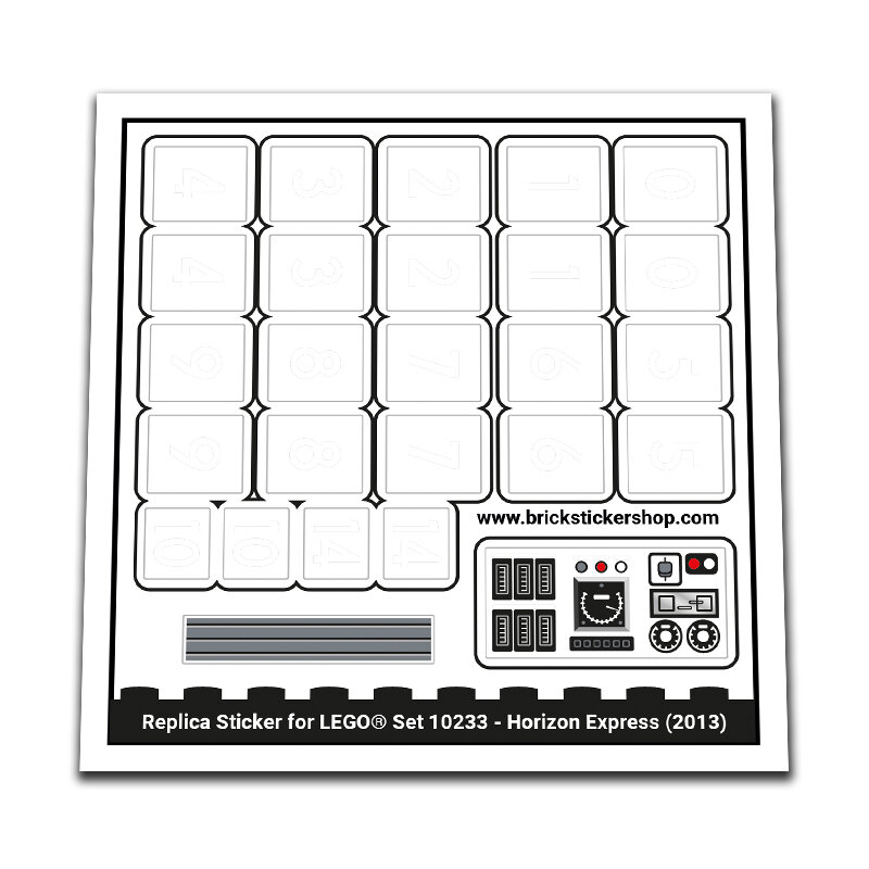 Replacement Sticker for Set 10233 - Horizon Express