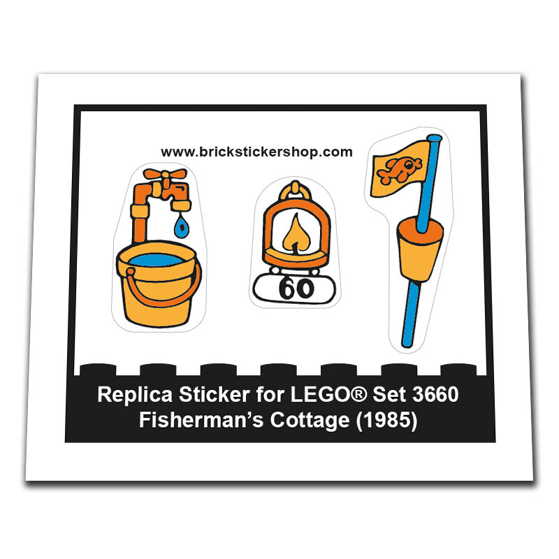 Replacement Sticker for Set 3660 - Fisherman&#039;s Cottage