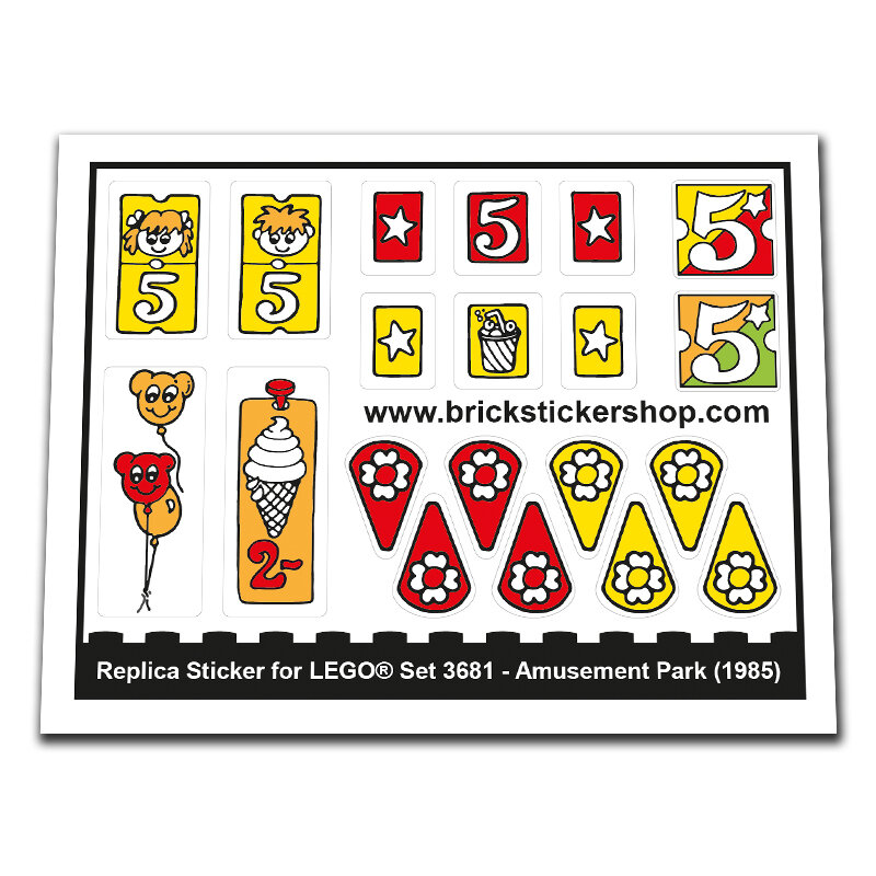 Replacement Sticker for Set 3681 - Amusement Park