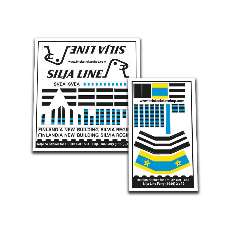 Replacement Sticker for Set 1554 - Silja Line Ferry