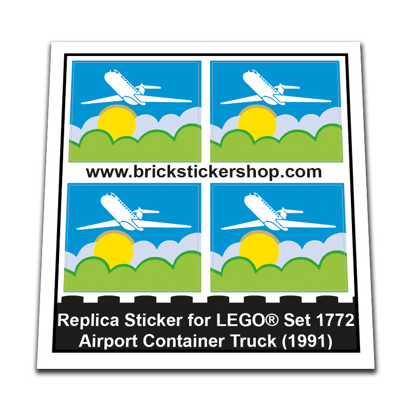 Replacement Sticker for Set 1772 - Airport Container Truck