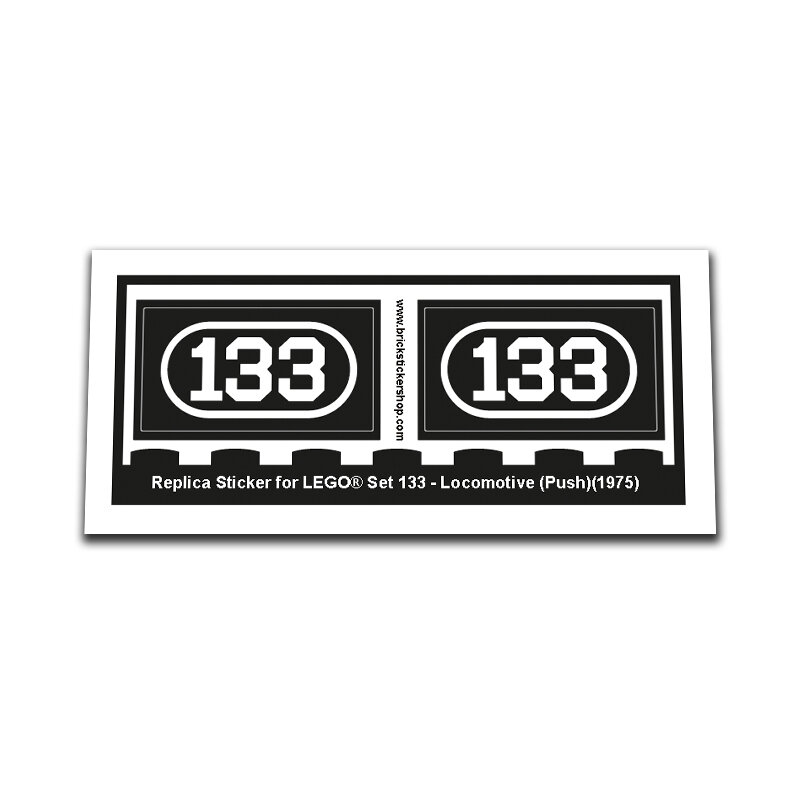 Replacement Sticker for Set 133 - Locomotive (push)