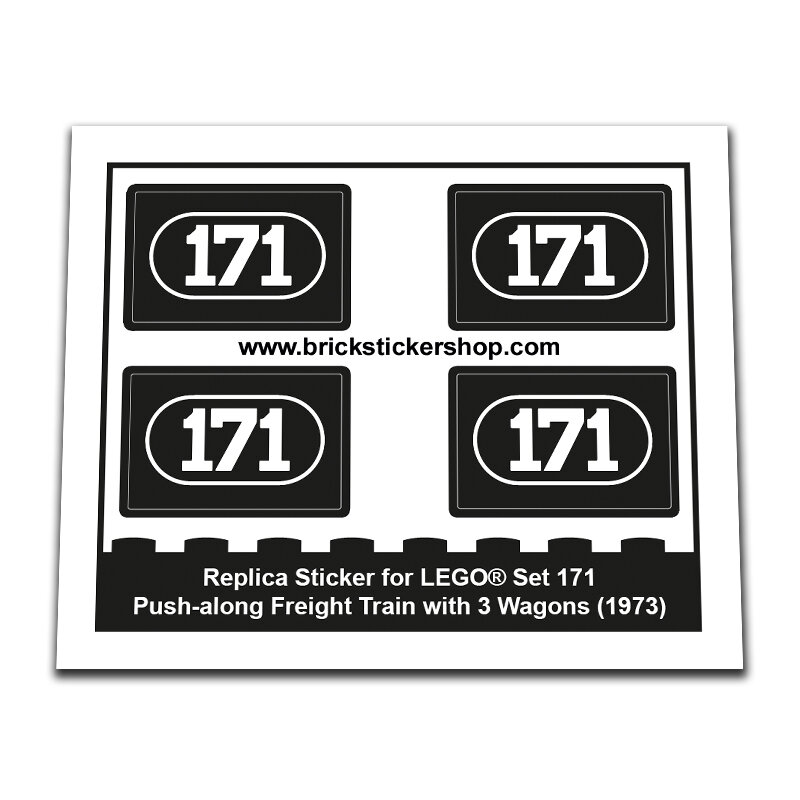 Replacement Sticker for Set 171 - Push-along Freight Train with 3 Wagons