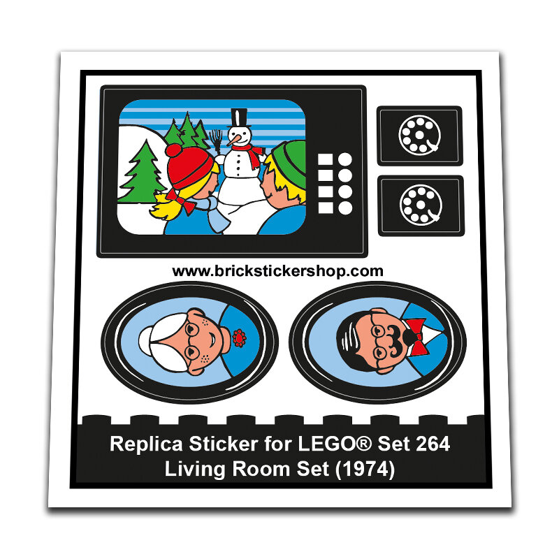 Replacement Sticker for Set 264 - Living Room Set