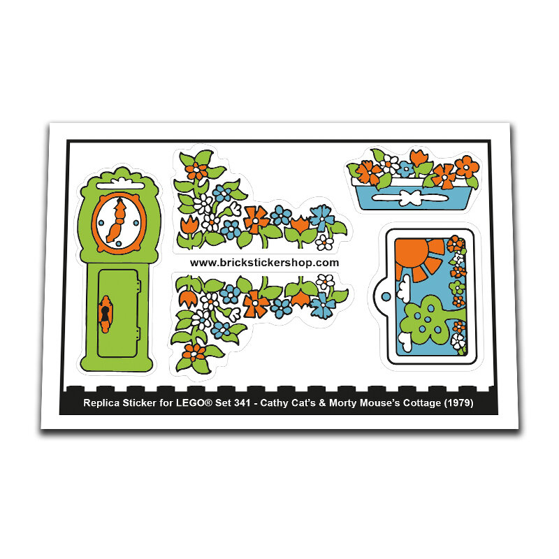 Replacement Sticker for Set 341 - Cathy Cat&#039;s &amp; Morty Mouse&#039;s Cottage