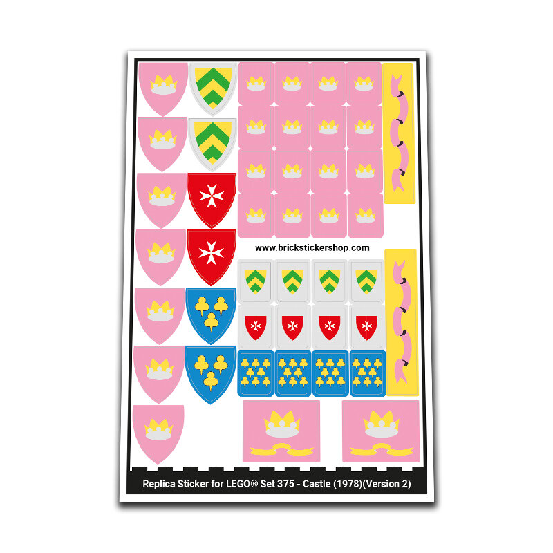 Replacement Sticker for Set 375 - Castle (Version 2)