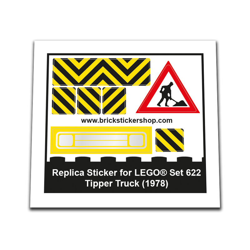 Replacement Sticker for Set 622 - Tipper truck