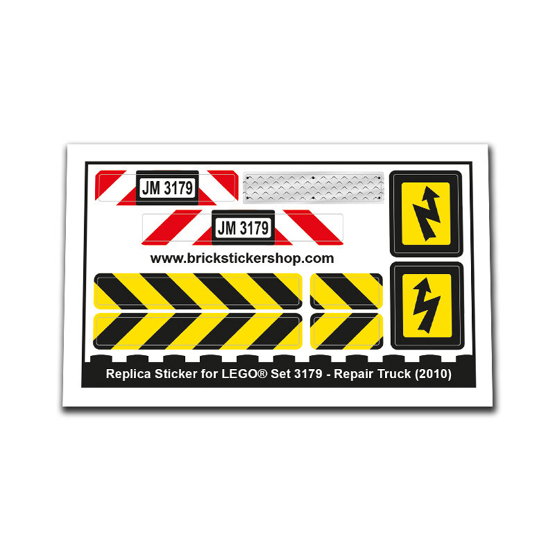 Replica Sticker voor Set 3179 - Repair Truck