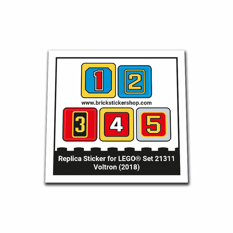 Replacement Sticker for Set 21311 - Voltron