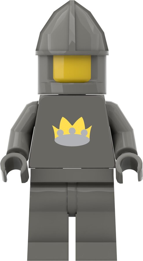 Custom Sticker - Classic Crown Torsos (Dark Grey)