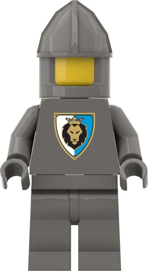 Custom Sticker - Gold Lion Torsos (White-Blue)