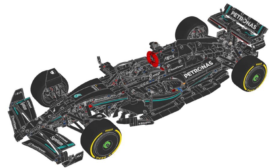 Alternative Sticker for Set 42171 - Mercedes-AMG F1 W14 E Performance (2024) - Version 04 (Medium Tyres)