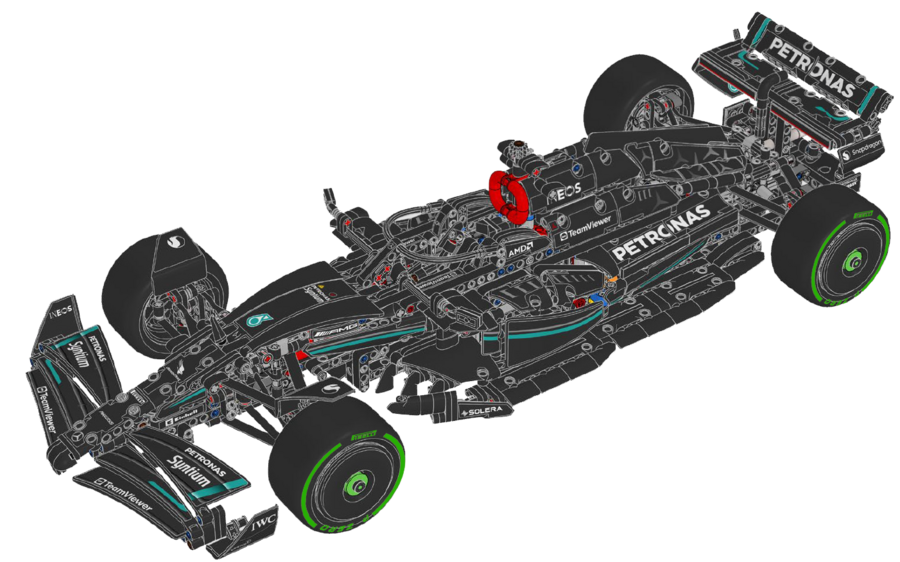 Alternative Sticker for Set 42171 - Mercedes-AMG F1 W14 E Performance - Version 06 (Intermediate Tyres)