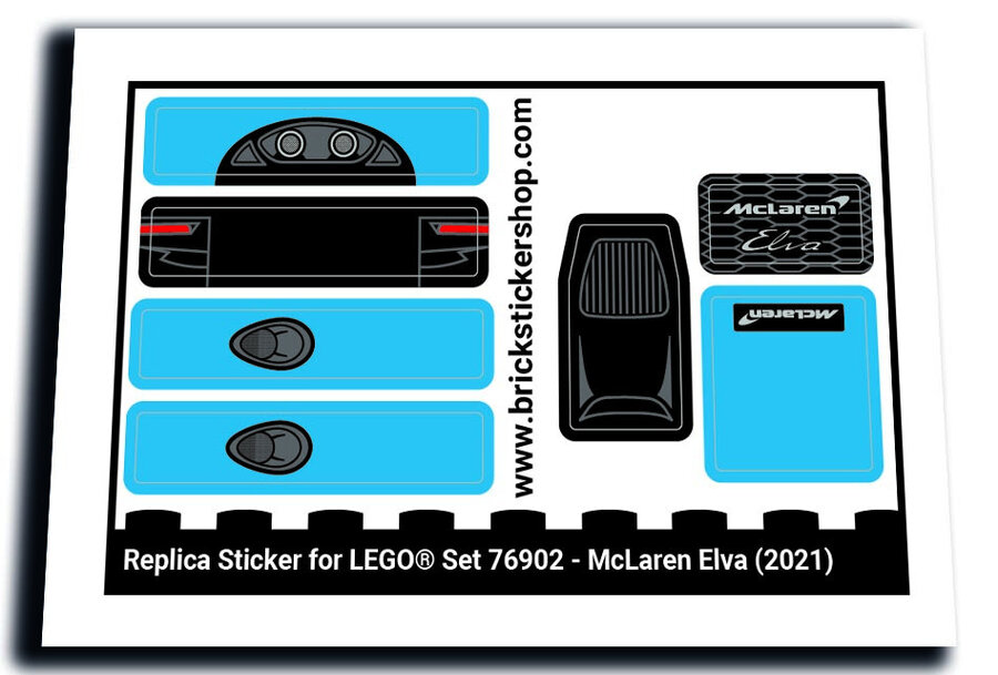 Replacement Sticker for Set 76902 - McLaren Elva