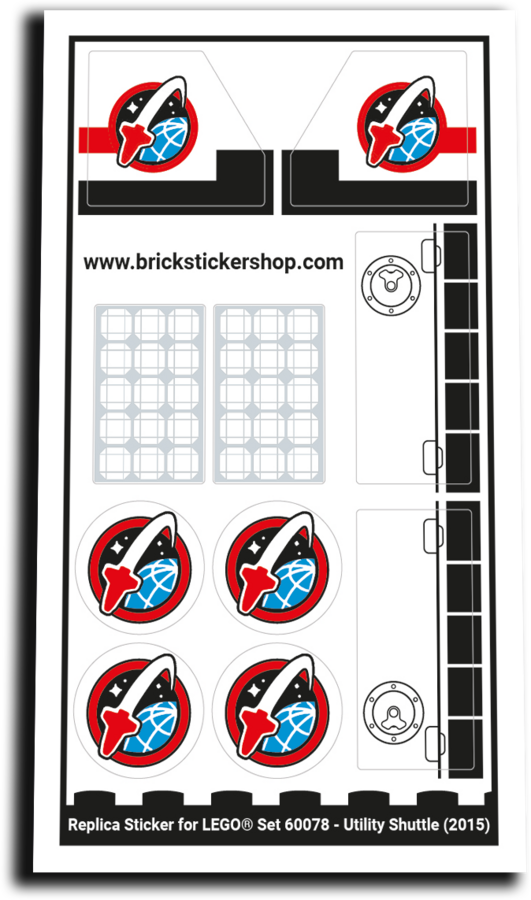 Replacement Sticker for Set 60078 - Utility Shuttle