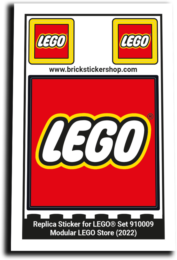 Replica Sticker voor Set 910009 - Modular LEGO Store