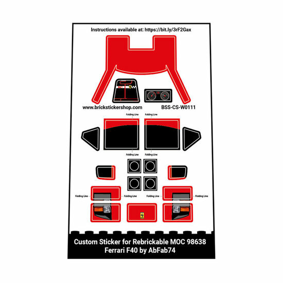 Custom Sticker - Ferrari F40 by AbFab74