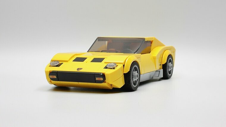 Custom Sticker - Lamborghini Miura SV by Barneius (Yellow and Red)