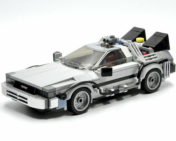 Custom Sticker - Back to the Future DeLorean Time Machine by Barneius