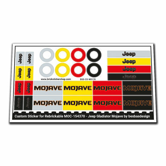 Custom Sticker - Jeep Gladiator Mojave by besbasdesign