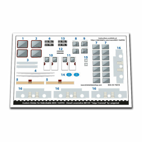 Custom Sticker - Diesel Locomotive BR120 by Langemat
