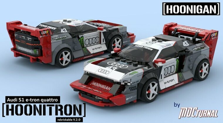 Custom Sticker - Audi S1 etron HOONITRON by MOCturnal