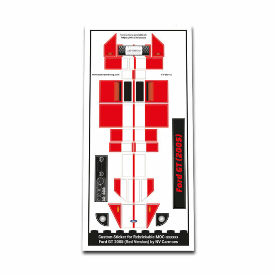 Custom Sticker - Ford GT &#039;05 (Red Version) by NV_Carmocs