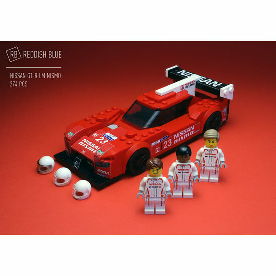 Custom Sticker - Nissan GT-R LM Nismo LMP1 by Reddish Blue MOCS (Red Version)