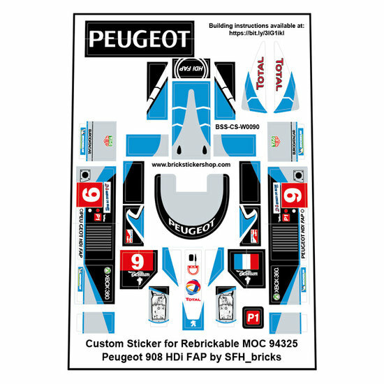 Custom Sticker - Peugeot908 HDi FAP door SFH_Bricks