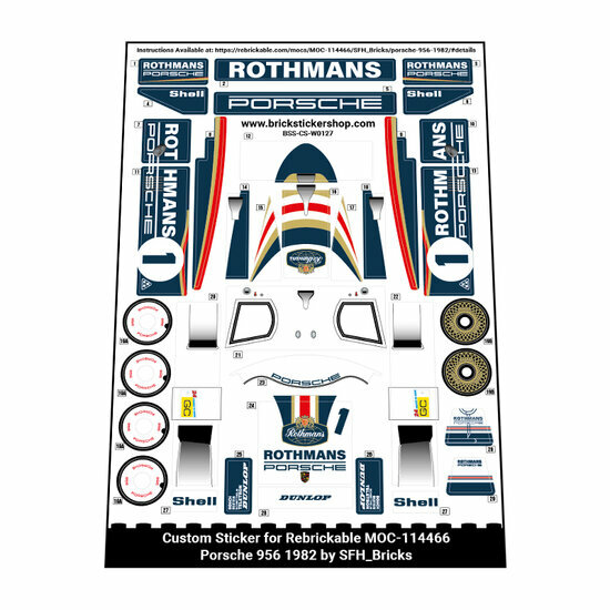 Custom Sticker - Porsche 956 1982 by SFH_Bricks