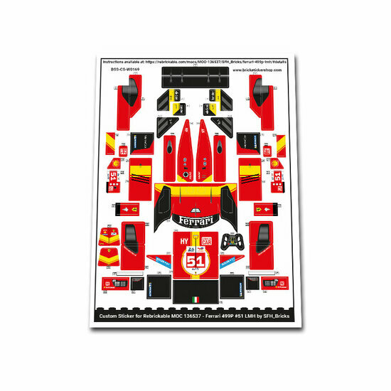 Custom Sticker - Ferrari 499p #51 by SFH_Bricks