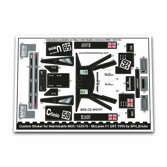 Custom Sticker - McLaren F1 GTR by SFH_Bricks