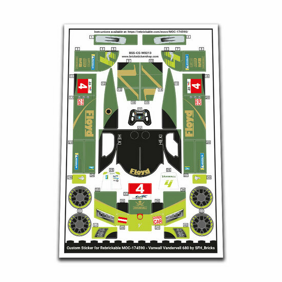 Custom Sticker - Vanwall Vandervell 680 by SFH_Bricks