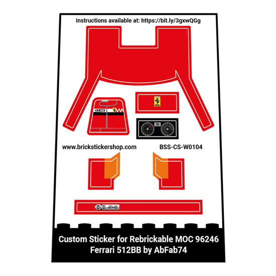 Custom Sticker - Ferrari 512BB by AbFab74