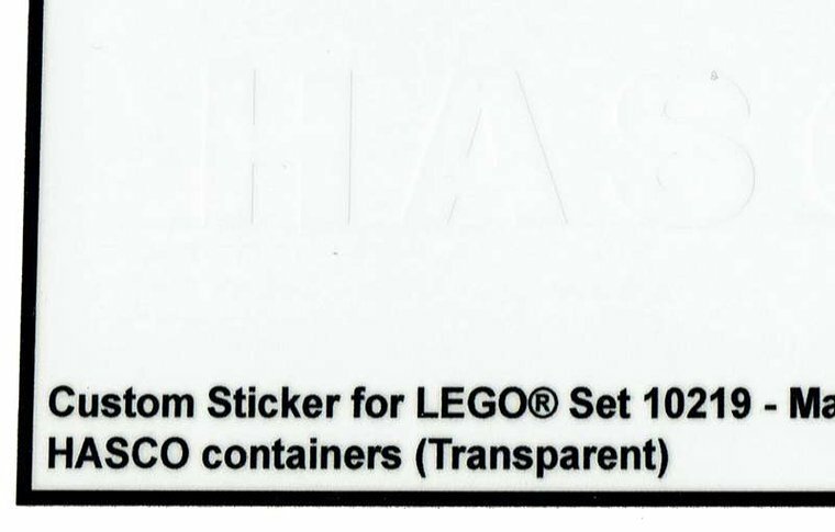 Custom Sticker - Container HASCO