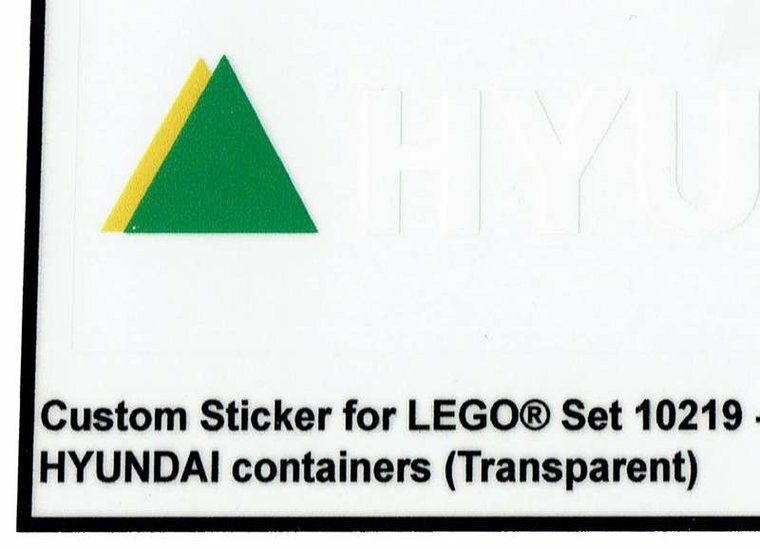 Custom Sticker - Container HYUNDAI