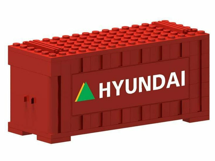 Custom Sticker - Container HYUNDAI