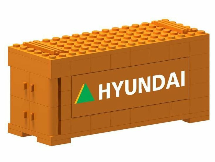 Custom Sticker - Container HYUNDAI