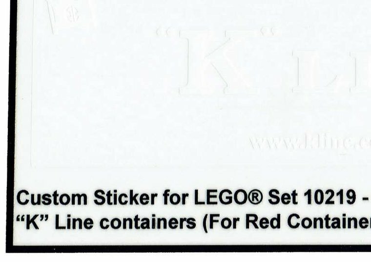 Custom Sticker - Container K-LINE (Red Container)