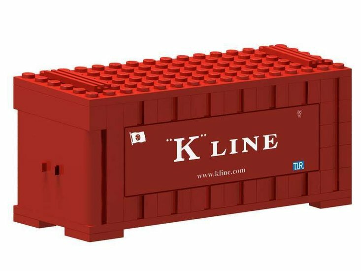 Custom Sticker - Container K-LINE (Red Container)