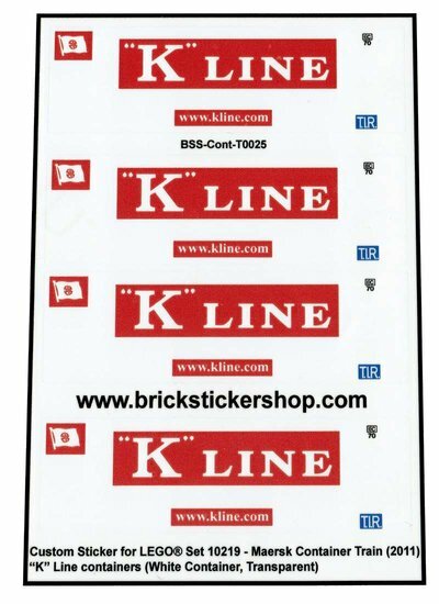 Custom Sticker - Container K-LINE (White Container)